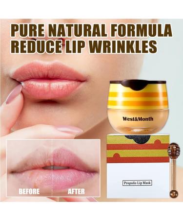 4PCS Bee Balm Lip Balm & Sleeping Lip Mask Set - Hydrating Propolis Honey Lip Care Kit for Winter - Exfoliating Scrub for Dry Lips - Buy Online on GoSupps.com