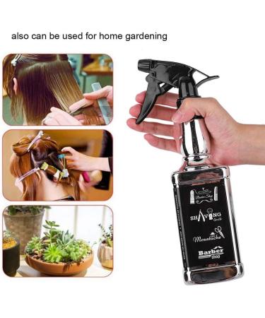 Shanrya NITRIP 500ml Hairdressing Spray Bottle Salon Barber Hair Tools Home Gardening Water Sprayer(Silver) - Buy Online on GoSupps.com