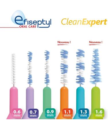 EFISEPTYL Clean Expert - 6 Brushes (0.6 mm) for Ultimate Cleaning | International Shipping - Buy Online on GoSupps.com
