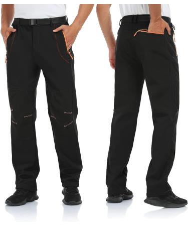 Inno Men's Waterproof Fleece Lined Hiking Cargo Pants - XX-Large Black/Black - 30/32/34 Sizes - Thermal Winter Outdoor Pants - Buy Online on GoSupps.com