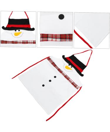 Angoily Christmas Apron Santa Claus Outfit Christmas Kitchen Apron Cooking Apron Hair Cutting Cape Santa Outfits Christmas Party Favors Fabric At Home Work Barber Supplies - Buy Online on GoSupps.com