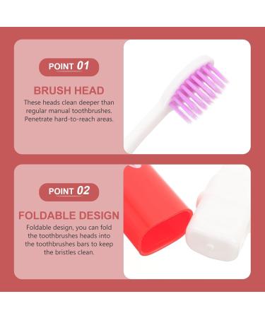 Healvian 5ST Eco-Friendly Charcoal Travel Toothbrush - Reusable Foldable & Extra Soft for On-the-Go Oral Care - Buy Online on GoSupps.com