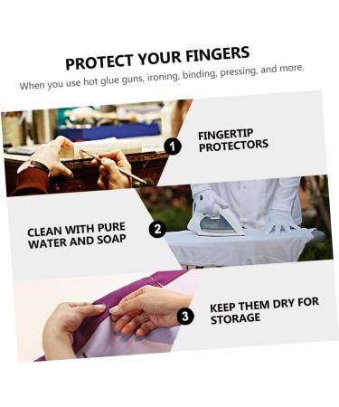 FRCOLOR 7 Pairs Finger Cots - Rubber Silicone Thumb Covers for Gaming Bath Kids & Guitar | Child Finger Protector & Adhesive Support - Buy Online on GoSupps.com