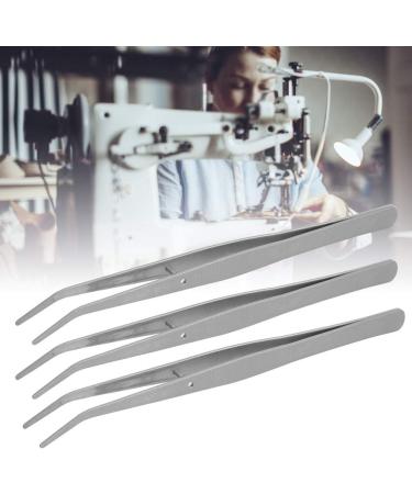 Curved Stainless Steel Overlocker Machine Tweezers - 5Pcs Sewing Accessories - Buy Online on GoSupps.com