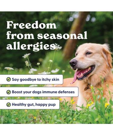 Shop Origin Labs Allergy & Immune Support Supplement - Omega 3 Fish Oil Probiotics Bee Pollen & More | 90 Turkey Flavor Soft Chews for Gut Skin & Coat Health - Buy Online on GoSupps.com