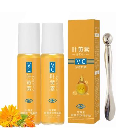S rum Anti-Rides La Lut ine Huile Essentielle De Lut ine Lutein Eye Serum Serum Contour Des Yeux Serum Yeux Anti Cernes Et Poche Anti-Rides Imm diat Am liore Les Rides Avec B ton De Massage (2Set)