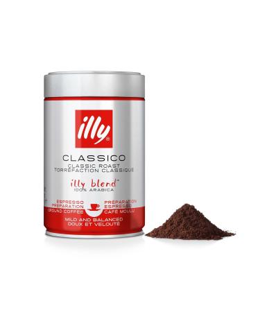 ILLY Caf MouL'ou Espresso Intense et Aromatique Texture Riche pour un Go t Authentique (250 g) - Lot de 3 - vendu par Lot