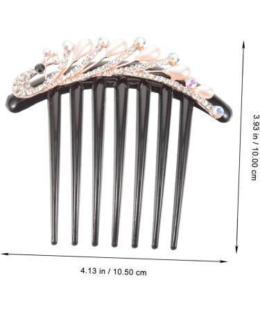 Angoily Hair Combs for Women Rhinestone Barrettes for Women Rhinestone Headpiece Pearl Hair Accessories Pearl Headpiece Hair Accessory for Women Plastic Women's Leaf Full Diamond - Buy Online on GoSupps.com