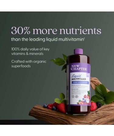 New Chapter Liquid Multivitamin + Mineral Supplement for Whole-Body Benefits 100% Delicious Multivitamin for Adults Teens & Kids 2+ Ready to Absorb Faster Mixed Berry Flavored 30 oz Mixed Berry 30 Fl Oz (Pack of 1) - Buy Online on GoSupps.com