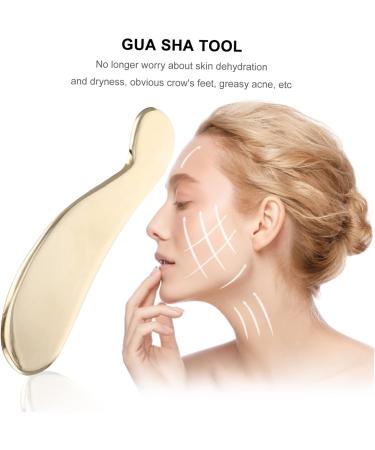 Minkissy Stainless Steel Gua Sha Scraping Board Multi-Function Facial & Body Massage Tool | Beauty Massager 12.3x3.1cm - Buy Online on GoSupps.com