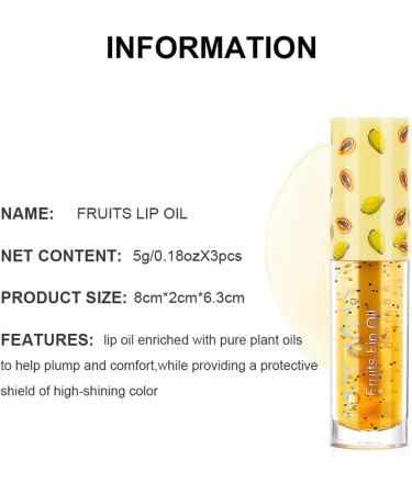 SOMGKINE Lip gloss oil moisturizing lip gloss moisturizing lip gloss long lasting fruit lip care products for moisturizing lips long lasting and transparent moisturizing lip oil gloss - Buy Online on GoSupps.com