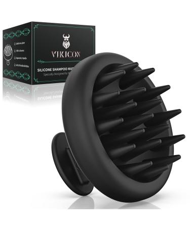 VIKICON Silicone Scalp Massager Shampoo Brush for Hair Growth  Beard Brush for Men  Face & Beard Scrubber Exfoliator  Wet Dry Shower Head Scalp Massager for Exfoliating Dandruff  Gifts for Him Father