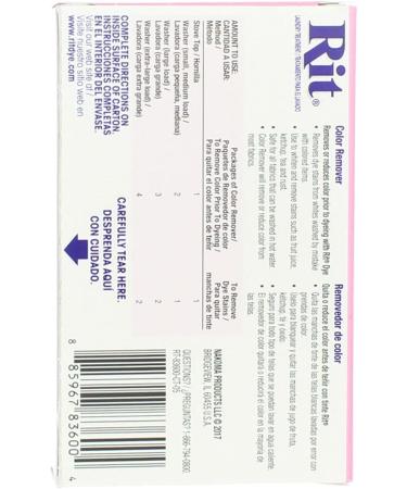 Rit 60 1 Oz Powder Color Remover - Effective Stain Remover for Fabric & Clothing | Fast International Shipping - Buy Online on GoSupps.com