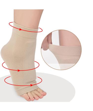 Pissente Achilles Tendonitis Sleeve with Padded Compression Gel | Ankle Support & Cracked Heel Relief | Shop Worldwide - Buy Online on GoSupps.com
