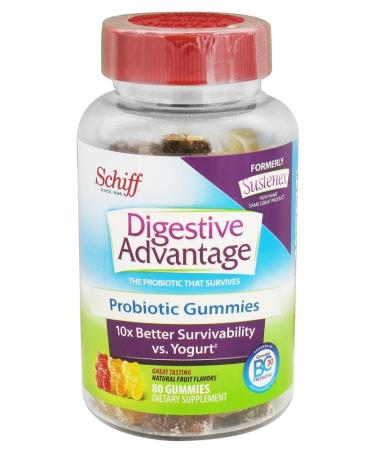 Digestive Advantage Probiotic Gummies - Survives Better than 50 Billion - 80 count