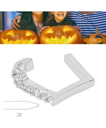Verdant Touch Hip Hop Teeth - Removable Silver Halloween Accessories for Costume Parties - Buy Online on GoSupps.com