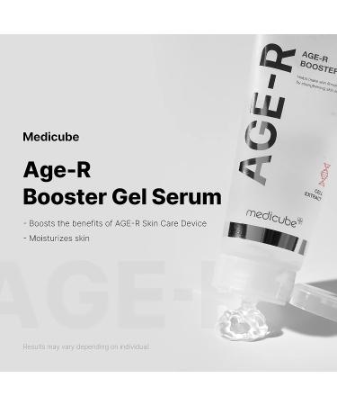 Medicube Age-R Booster Gel Serum - Hyaluronic Acid, Collagen, Plant Stem Cell Extract - Hypoallergenic Korean Skin Care - Buy Online on GoSupps.com