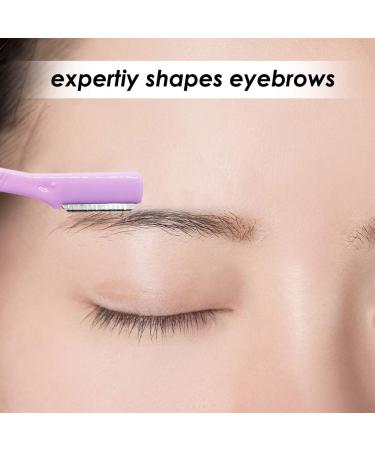 10 Pack Eyebrow Razor Extra Precision Facial Hair Remover - SourceTon Pink/Green Exfoliating Tool for Men & Women - Buy Online on GoSupps.com