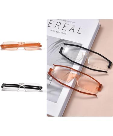 Buy 3.5X Brown Light Blocking Reading Glasses - Super Slim Rotating Computer Eyeglasses for Optimal Eye Protection - Buy Online on GoSupps.com