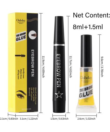  Ynnhik Microblading Eyebrow Pencil Eyebrow Pen | Waterproof Brush Tip Eyebrow Pen | Liquid Eyebrow Pencil 4-Pronged Fork with Eyebrow Gel for Eyebrows - Buy Online on GoSupps.com