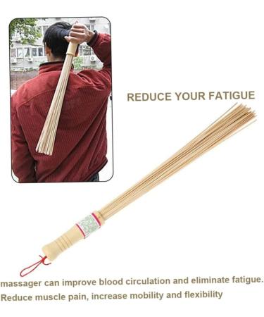 Natural Bamboo Massage Devices - Back & Neck Tappers Stick & Hammer Health Tools - Buy Online on GoSupps.com
