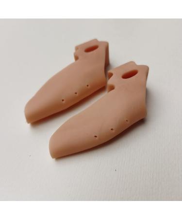 Alinzo Gel-Teshrenner-Orthopedic Bale Zeh rail & Groß toe slip for Hallux Valgus-Hammer toe correction & footband for bale tooth relief (meat) Flesh
