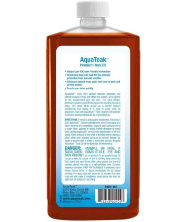 AquaTeak Premium Teak Oil - Enhance and Protect Your Teak Furniture - Buy Online on GoSupps.com