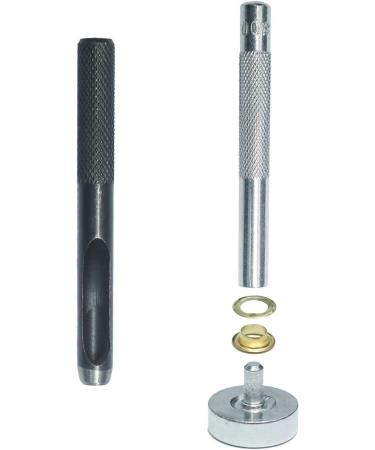 400 Sets 4 Color Brass Grommet Eyelets Kit Tool 6mm 1/4" Inside Diameter with Setting Tool Canvas Clothes Leather Self Backing Tool Mix 1/4'' - Buy Online on GoSupps.com
