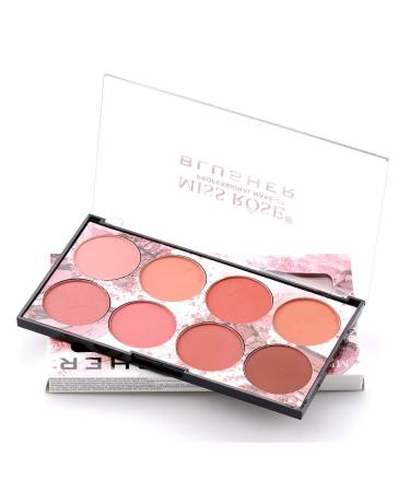 Blush and Highlighter Palette - 8 Pigmented Shades for Easy Contouring and Long-lasting Glow - Buy Online on GoSupps.com