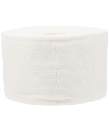 EXCEART 1 Roll Disposable Face Towel Flushable Wipes Facial Cloths Towelettes Toilet Washing Towel Face Wipes Facial Towel for Washing Face Cleansing Towel Non-woven Fabric Cosmetic White