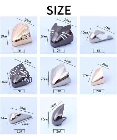 Metal High Heel Toe Cap Protector - Elegant Solid Color Tips for Durable Shoe Protection & Repair (3 Pairs - Buy Online on GoSupps.com