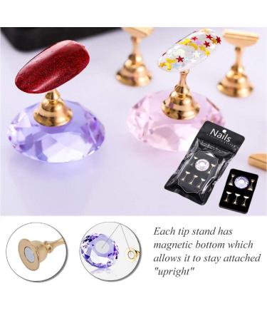 Kalolary Nail Tip Stand Holders with 102Pcs Adhesive Putty Clay - Nail Art Display Tools Set - Buy Online on GoSupps.com