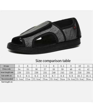 Yytcsjz Men s Diabetic Orthopedic Slippers - Adjustable Closure for Swollen Feet Arthritis Relief Comfortable Elderly Footwear - Ideal Health Gift (Size 8 Grey - Buy Online on GoSupps.com