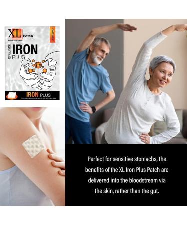 XLPatch Iron Patch - Supports Red Blood Cells & Circulation Function - 30 Count - Buy Online on GoSupps.com