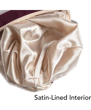 Hairbrella Lite Women's Rain Hat for Long Hair - Satin-Lined Waterproof Hair Protection Cap | Foldable, Adjustable, Sugarplum X-Large - Buy Online on GoSupps.com