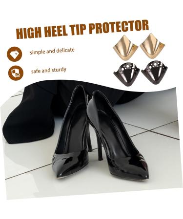 LIFKOME High Heel Shoe Protectors - 2 Pairs Metal Pointed Guards for Toe Caps & Shoe Repair Accessories - Buy Online on GoSupps.com