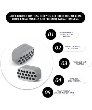 Pflypf Jaw Muscle Trainer - 4 Pieces Facial Toning for Neck & Double Chin Exercise - Lifting & Sculpting for Men & Women - Buy Online on GoSupps.com