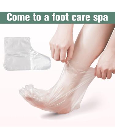 PROUSKY 100 Pack Disposable Booties for Paraffin Wax Bath - Pedicure & Spa Wax Treatment - Buy Online on GoSupps.com