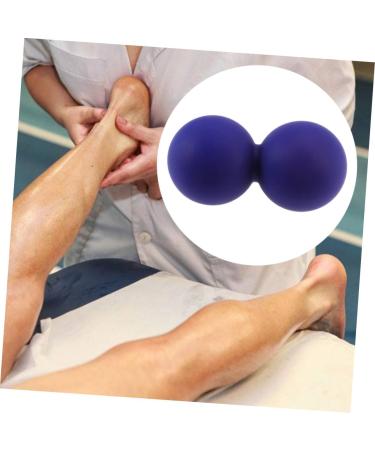 JeCompris 3-Pack Muscle Peanut Massage Balls - Acupressure & Fitness Roller - Dark Blue Silicone Yoga Peanuts for Foot Sole Relief - Buy Online on GoSupps.com