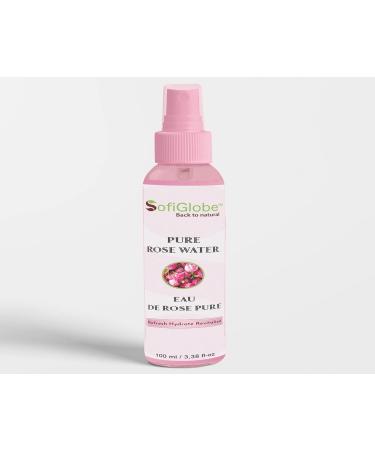 Organic Rose Water for face and Hair. Rose Damascena of Morocco (hydrosol) 100% Pure. It soothes Tones cleanses refreshes and Deeply hydrates The face Skin and Scalp