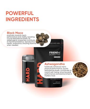 All Natural Hard Supplement for Endurance - 120 Vegan Capsules | Enhance Performance & Stamina - Buy Online on GoSupps.com