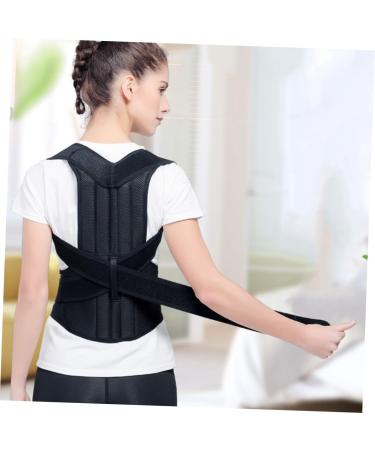 Adjustable Posture Corrector Brace | Lumbar Support Belt for Men - XXL Black - Buy Online on GoSupps.com