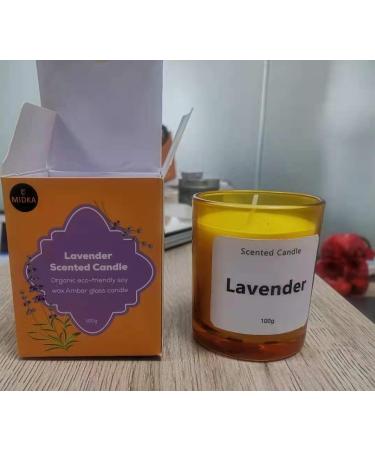 Midka Organic Lavender Scented Candle | 100g Natural Soy Wax - Buy Online on GoSupps.com