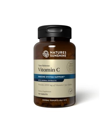 Natures Sunshine Vitamin C Time Release 1000 mg 120 Tablets | Supports the Immune System and Quench Dangerous Free Radicals