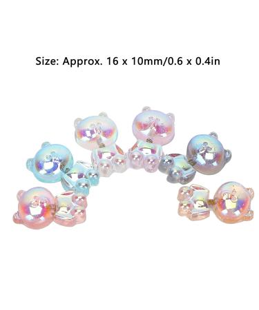 6pcs Cute 3D Bear Nail Art Decorations - Fashionable DIY Accessories for Nail Design - Buy Online on GoSupps.com