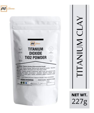 Ganna 100% Natural Titanium Dioxide Powder for Skin, Hair & Health Care - 0.5 LBS / 227 GMS - Buy Online on GoSupps.com