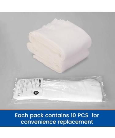 Hand Socks for Splint - 10 Pack Cotton Stockinette Sleeve for Wrist & Thumb Spica - Arm Cast Cover for Men & Women (Medium 3.23x12 inch) - White - Buy Online on GoSupps.com