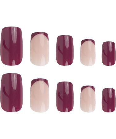 Nail HQ Pretty In Plum Square Nails - Buy Online on GoSupps.com