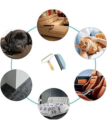 Pro Lint Remover- Carpet Scraper Tool- Reusable Pet Hair Remover Metal Lint Roller for Cleaning Pet Hair on Clothes Rugs Pet Bed Sofa Blue Carpet Brush for Car Shaggy Plush Rugs Delicate Sofa Blanket 2 Pack - Buy Online on GoSupps.com