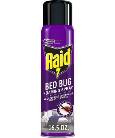 Raid Bed Bug Foaming Spray 16.5oz - Indoor Use - Non-Staining - Pack of 6 - Buy Online on GoSupps.com